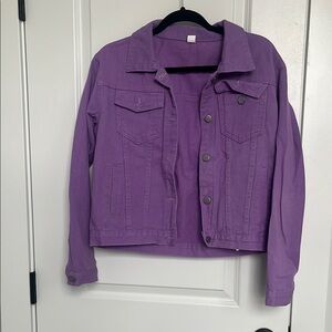 Purple Denim Jacket